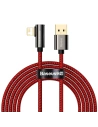 Cablu USB pentru Lightning unghiular Baseus Legend Series, 2.4A, 2m (roșu)