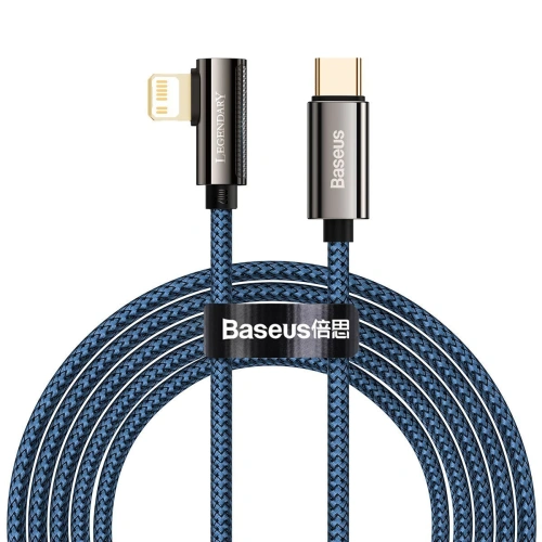 Kup Cablul USB-C la Lightning unghiular Baseus Legend Series, PD, 20W, 2m (albastru) - BSU2872BLU - {ean13} - Sklep Home Screen
