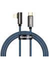 Kabel USB-C na Lightning úhlový Baseus Legend Series, PD, 20W, 1m (modrý)