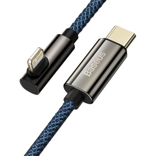 Kup Kabel USB-C na Lightning úhlový Baseus Legend Series, PD, 20W, 1m (modrý) - BSU2874BLU - {ean13} - Sklep Home Screen