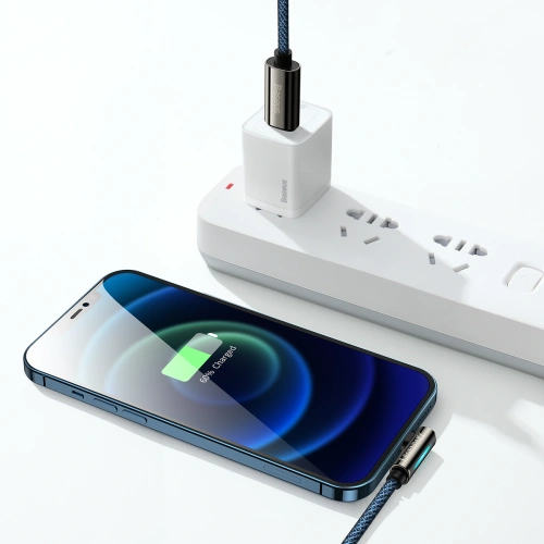 Kup Kabel USB-C do Lightning kątowy Baseus Legend Series, PD, 20W, 1m (niebieski) - BSU2874BLU - {ean13} - Sklep Home Screen