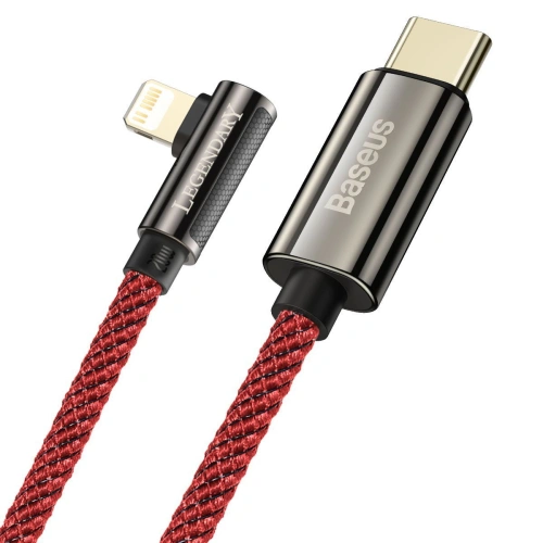 Kup Cablul USB-C la Lightning unghiular Baseus Legend Series, PD, 20W, 1m (roșu) - BSU2875RED - {ean13} - Sklep Home Screen