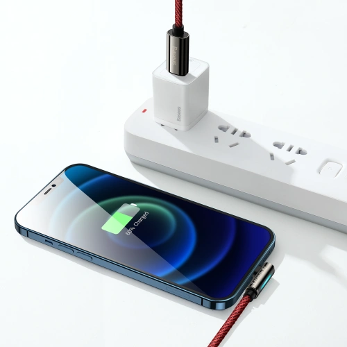 Kup Kabel USB-C do Lightning kątový Baseus Legend Series, PD, 20W, 1m (červený) - BSU2875RED - {ean13} - Sklep Home Screen