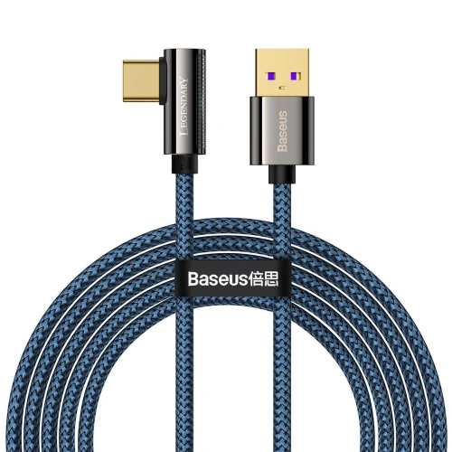 Kup Kabel USB la USB-C unghiular Baseus Legend Series, 66W, 2m (albastru) - BSU2876BLU - {ean13} - Sklep Home Screen