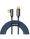 USB-C to USB-C dőlt kábel Baseus Legend Series, PD, 100W, 2m (kék)