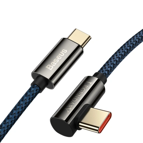 Kup Kabel USB-C do USB-C kątowy Baseus Legend Series, PD, 100W, 2m (niebieski) - BSU2879BLU - {ean13} - Sklep Home Screen