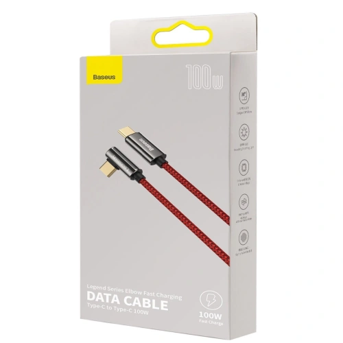 Kup USB-C zu USB-C Winkelkabel Baseus Legend Series, PD, 100W, 2m (rot) - BSU2881RED - {ean13} - Sklep Home Screen