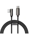 Kabel USB-C do USB-C kątový Baseus Legend Series, PD, 100W, 1m (černý)