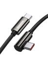 Kup Kabel USB-C do USB-C kątový Baseus Legend Series, PD, 100W, 1m (černý) - BSU2882BLK - {ean13} - Sklep Home Screen