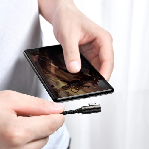Kup Kabel USB-C do USB-C kątový Baseus Legend Series, PD, 100W, 1m (černý) - BSU2882BLK - {ean13} - Sklep Home Screen