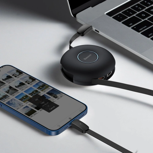 Kup Kabel USB magnetyczny Baseus Zinc 3w1 USB-C / Lightning / Micro 20W, 1m (czarny) - BSU2884BLK - {ean13} - Sklep Home Screen