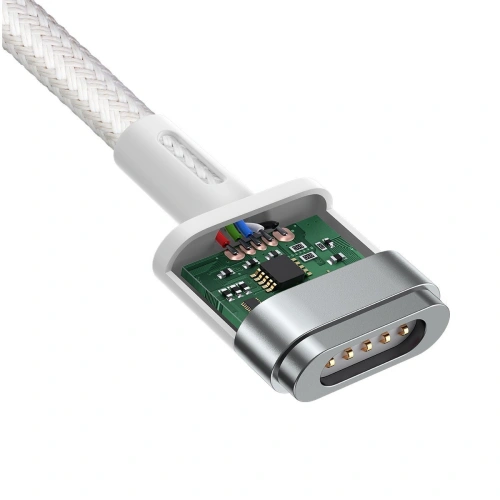 Kup Cablu magnetic Baseus Zinc Magnetic, USB-C la MagSafe, 60W, 2m (alb) - BSU2886WHT - {ean13} - Sklep Home Screen