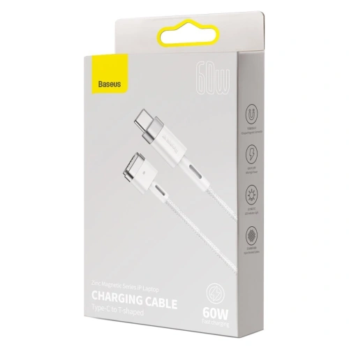 Kup Kabel magnetický Baseus Zinc Magnetic, USB-C do MagSafe, 60W, 2m (bílý) - BSU2886WHT - {ean13} - Sklep Home Screen