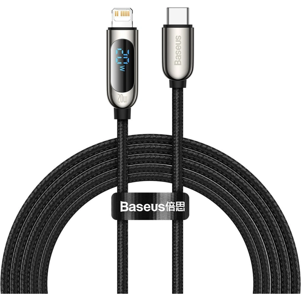 Kabel USB-C do Lightning Baseus Display, PD, 20W, 2m (czarny)