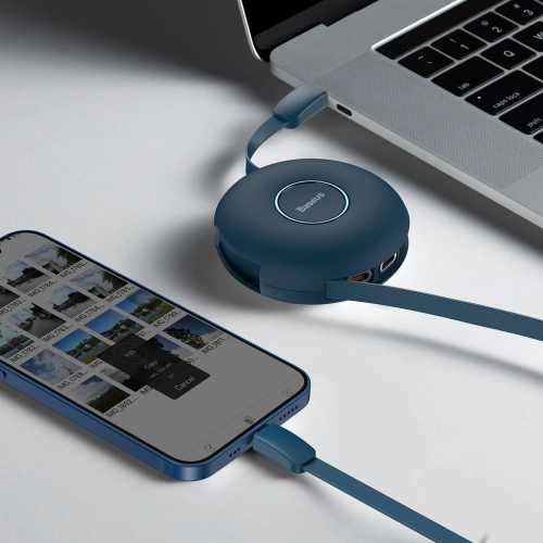 Kup USB mágneses kábel Baseus Zinc 3w1 USB-C / Lightning / Micro 20W, 1m (kék) - BSU2888BLU - {ean13} - Sklep Home Screen