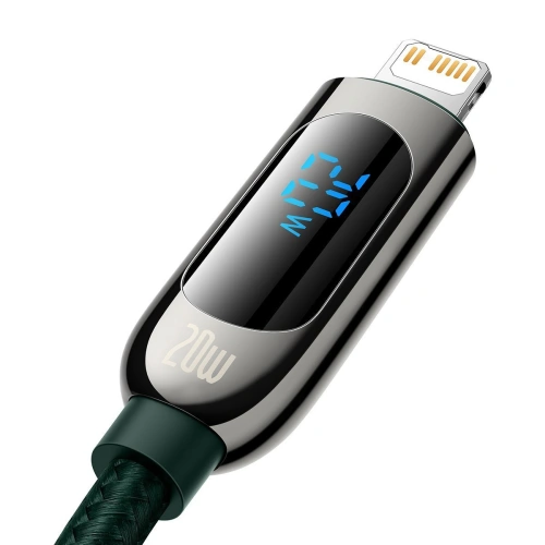 Kup Cablu USB-C la Lightning Baseus Display, PD, 20W, 2m (verde) - BSU2889GRN - {ean13} - Sklep Home Screen
