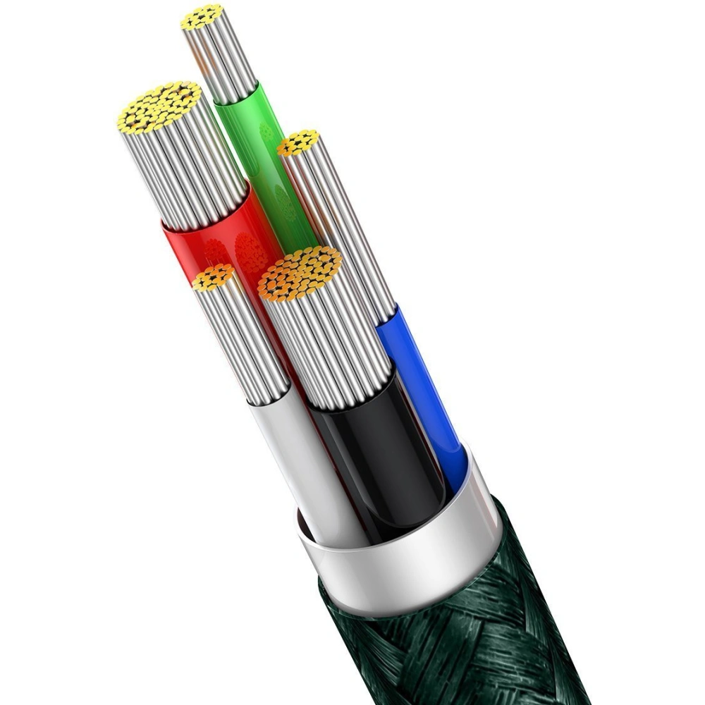 Kabel USB-C do Lightning Baseus Display, PD, 20W, 2m (zielony)