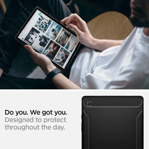 Kup Etui Spigen Rugged Armor Samsung Galaxy Tab A7 10.4 Matt Fekete - SPN1679BLK - {ean13} - Sklep Home Screen