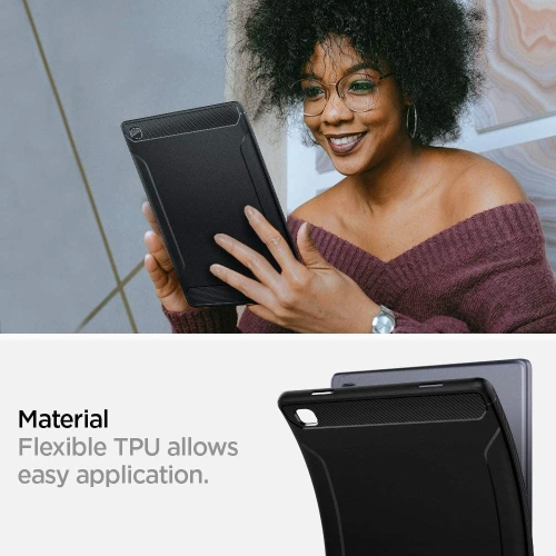 Kup Etui Spigen Rugged Armor Samsung Galaxy Tab A7 10.4 Matt Fekete - SPN1679BLK - {ean13} - Sklep Home Screen
