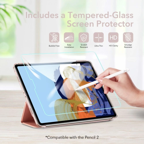 Kup Case ESR Ascend Trifold Apple iPad Pro 11 2021 (3. Generation) Roségold + Glas - ESR361RS - {ean13} - Sklep Home Screen