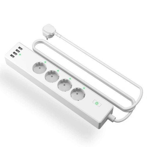 Kup Inteligentní napájecí lišta WiFi Meross MSS425FHK(EU), 4 zásuvky + 4x USB (HomeKit) - MSS010 - {ean13} - Sklep Home Screen