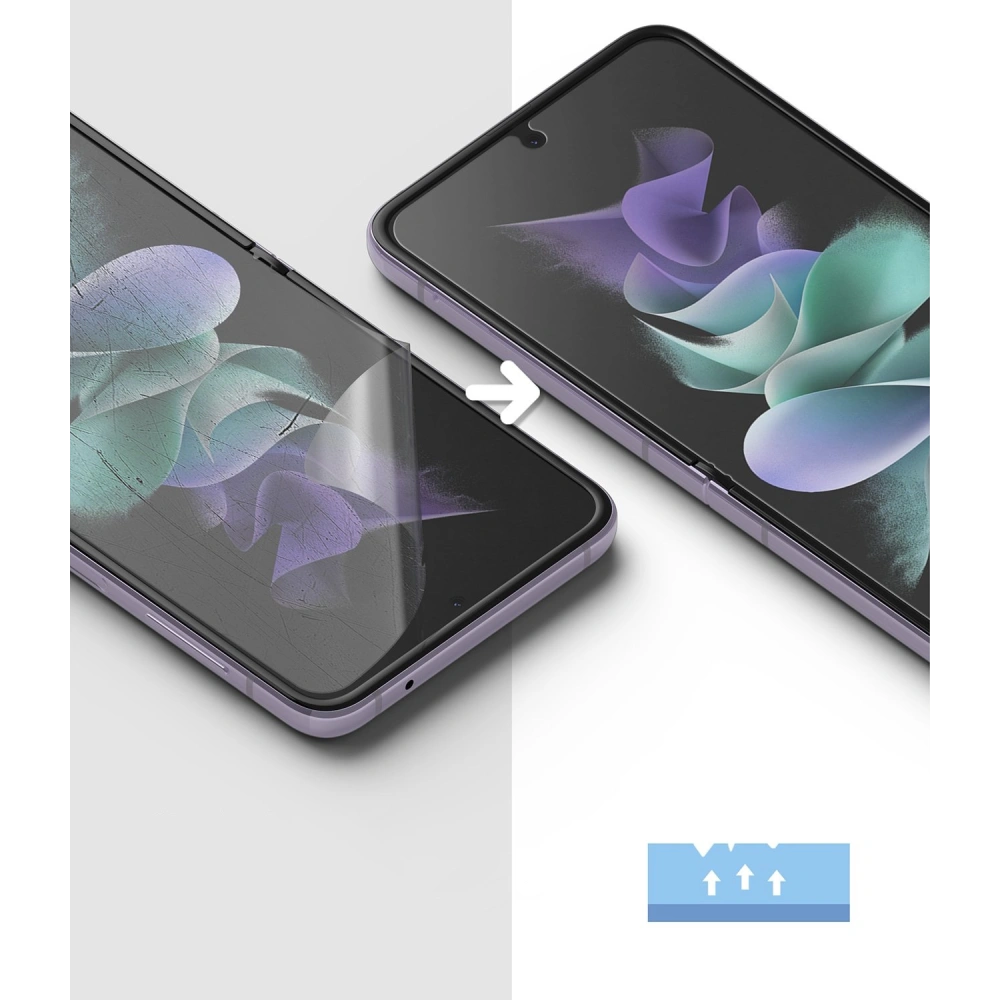 Zestaw 2 folii na ekran Samsung Galaxy Z Flip 3 - Ringke ID - Home Screen