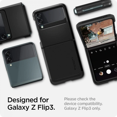 Kup Etui Spigen Tough Armor Samsung Galaxy Z Flip 3 Černé - SPN1681BLK - {ean13} - Sklep Home Screen