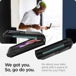 Kup Etui Spigen Tough Armor Samsung Galaxy Z Flip 3 Black - SPN1681BLK - {ean13} - Sklep Home Screen