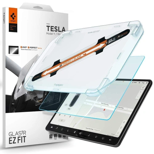 Kup Gehärtetes Glas Spigen GLAS.tR ez Fit Tesla Model Y/3 - SPN1682 - {ean13} - Sklep Home Screen