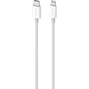 Kabel PURO Plain USB-C auf Lightning MFi 2m (weiß)