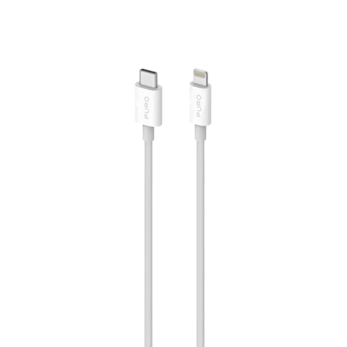 Kup Cablul PURO Plain USB-C la Lightning MFi 2m (alb) - PUR445WHT - {ean13} - Sklep Home Screen