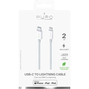 Kup Kabel PURO Plain USB-C na Lightning MFi 2m (biały) - PUR445WHT - {ean13} - Sklep Home Screen
