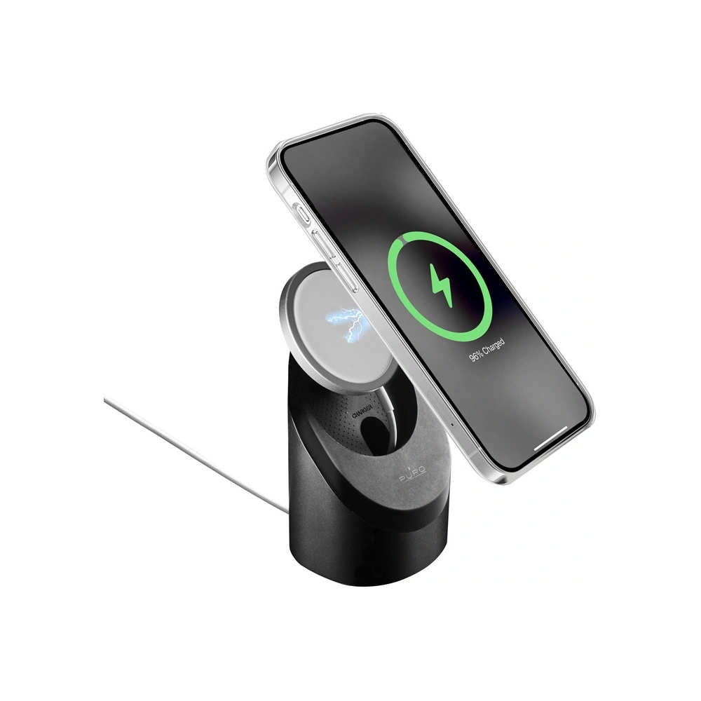 Aluminiowa podstawka PURO MagStand do ładowarki Apple MagSafe