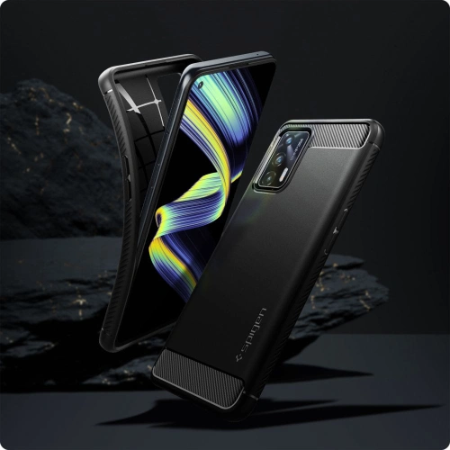 Kup Etui Spigen Rugged Armor Realme GT 5G Matte Black - SPN1684BLK - {ean13} - Sklep Home Screen