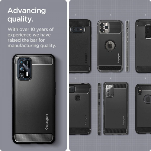 Kup Etui Spigen Rugged Armor Realme GT 5G Matte Black - SPN1684BLK - {ean13} - Sklep Home Screen