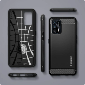Kup Etui Spigen Rugged Armor Realme GT 5G Matte Black - SPN1684BLK - {ean13} - Sklep Home Screen