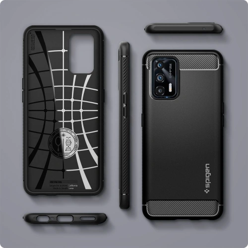 Kup Etui Spigen Rugged Armor Realme GT 5G Matte Black - SPN1684BLK - {ean13} - Sklep Home Screen