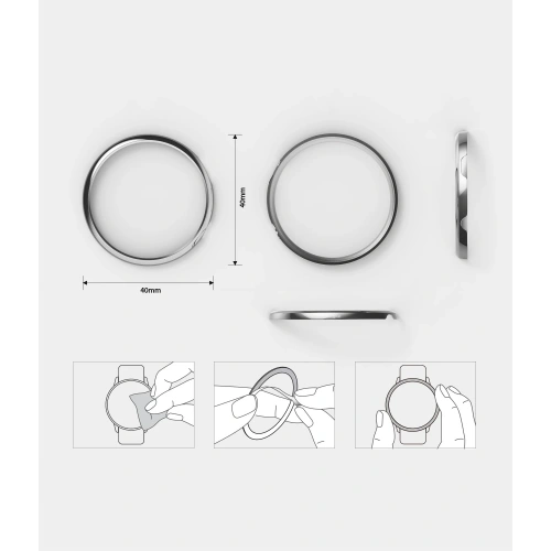 Kup Nakładka Ringke Bezel Styling Samsung Galaxy Watch Active 2 40mm stal nierdzewna srebrny GWA2-40-09 - RGK1482SSLV - {ean13} - Sklep Home Screen