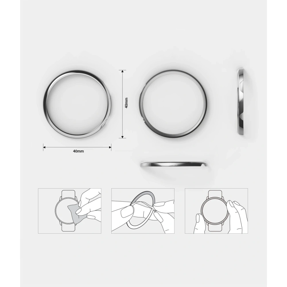 Nakładka stalowa Ringke Samsung Galaxy Watch Active 2 40mm - Home Screen