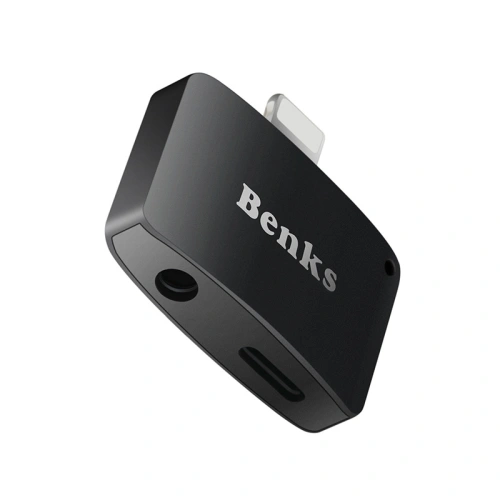 Kup Adaptér Benks Lightning - AUX černý - BKS230BLK - {ean13} - Sklep Home Screen