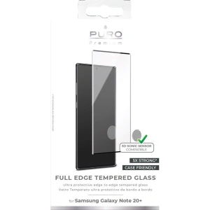 Kup Sticlă securizată PURO Premium Full Edge Tempered Glass Case Friendly Samsung Galaxy Note 20 Ultra (negru) - PUR449BLK - {ean13} - Sklep Home Screen