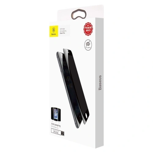 Kup Sticlă temperată 3D privatizantă Baseus 0.23mm pentru ecranul Apple iPhone SE 2022/SE 2020/8/7 (neagră) - BSU487BLK - {ean13} - Sklep Home Screen