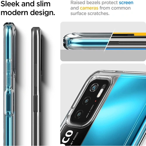 Kup Etui Spigen Ultra Hybrid Pocophone M3 Pro 5G/Redmi Note 10 5G Crystal Clear - SPN1685CL - {ean13} - Sklep Home Screen