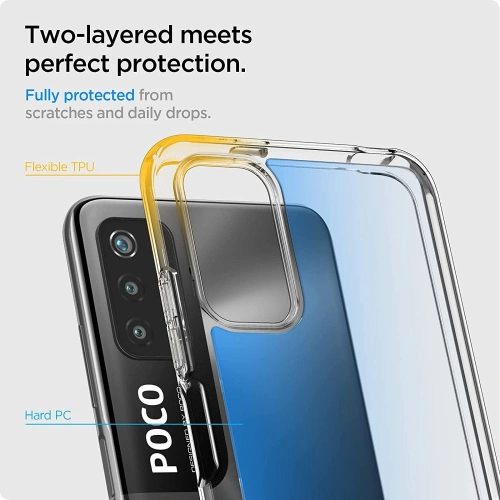 Kup Etui Spigen Ultra Hybrid Pocophone M3 Pro 5G/Redmi Note 10 5G Crystal Clear - SPN1685CL - {ean13} - Sklep Home Screen