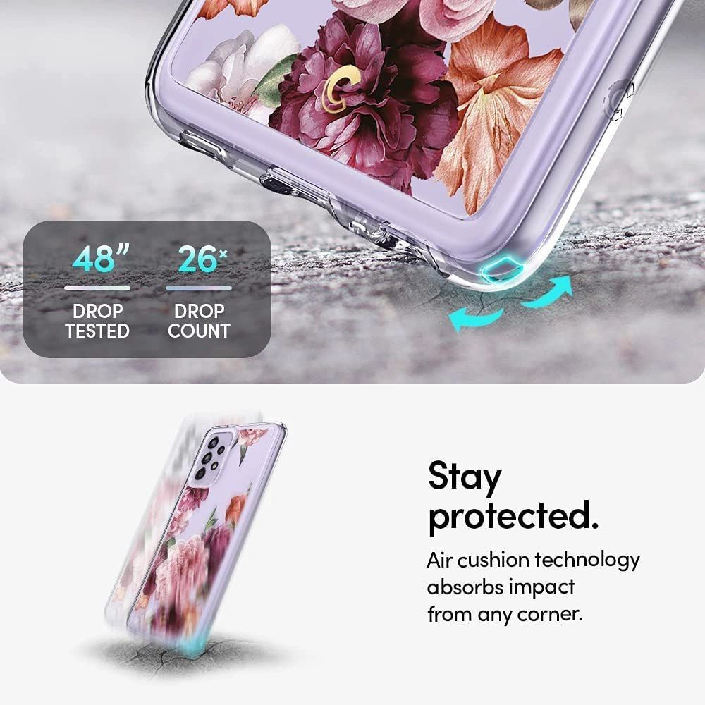 Etui Spigen Cyrill Cecile Samsung Galaxy A52/A52s Rose Floral