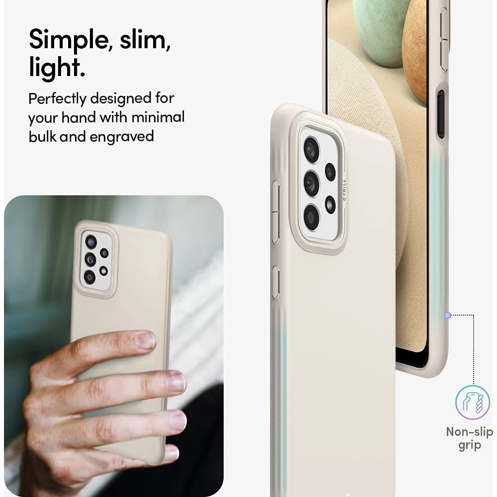 Etui Spigen Cyrill Stone Samsung Galaxy A52/A52s Cream