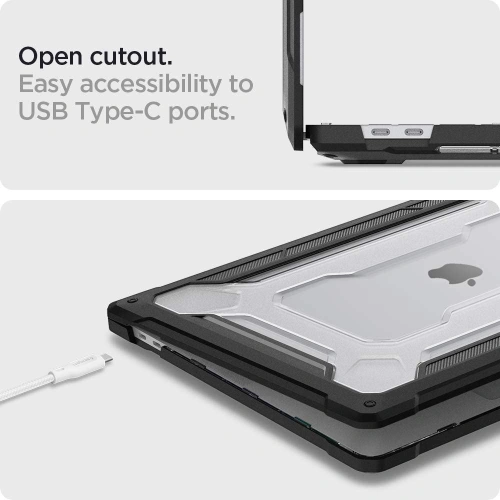Kup Etui Spigen Rugged Armor Apple Macbook Pro 16 2019-2023 Matt Fekete - SPN1691BLK - {ean13} - Sklep Home Screen