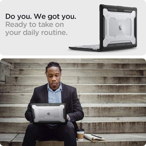 Kup Etui Spigen Rugged Armor Apple Macbook Pro 16 2019-2023 Matt Fekete - SPN1691BLK - {ean13} - Sklep Home Screen
