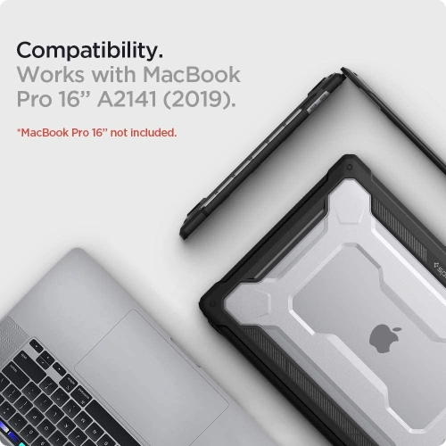Kup Etui Spigen Rugged Armor Apple Macbook Pro 16 2019-2023 Matt Fekete - SPN1691BLK - {ean13} - Sklep Home Screen