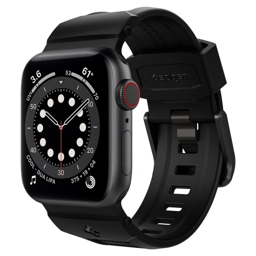 Kup Spigen Rugged Band Apple Watch Series 4/5/6/7/SE 40/41mm Matt Schwarz - SPN1693BLK - {ean13} - Sklep Home Screen